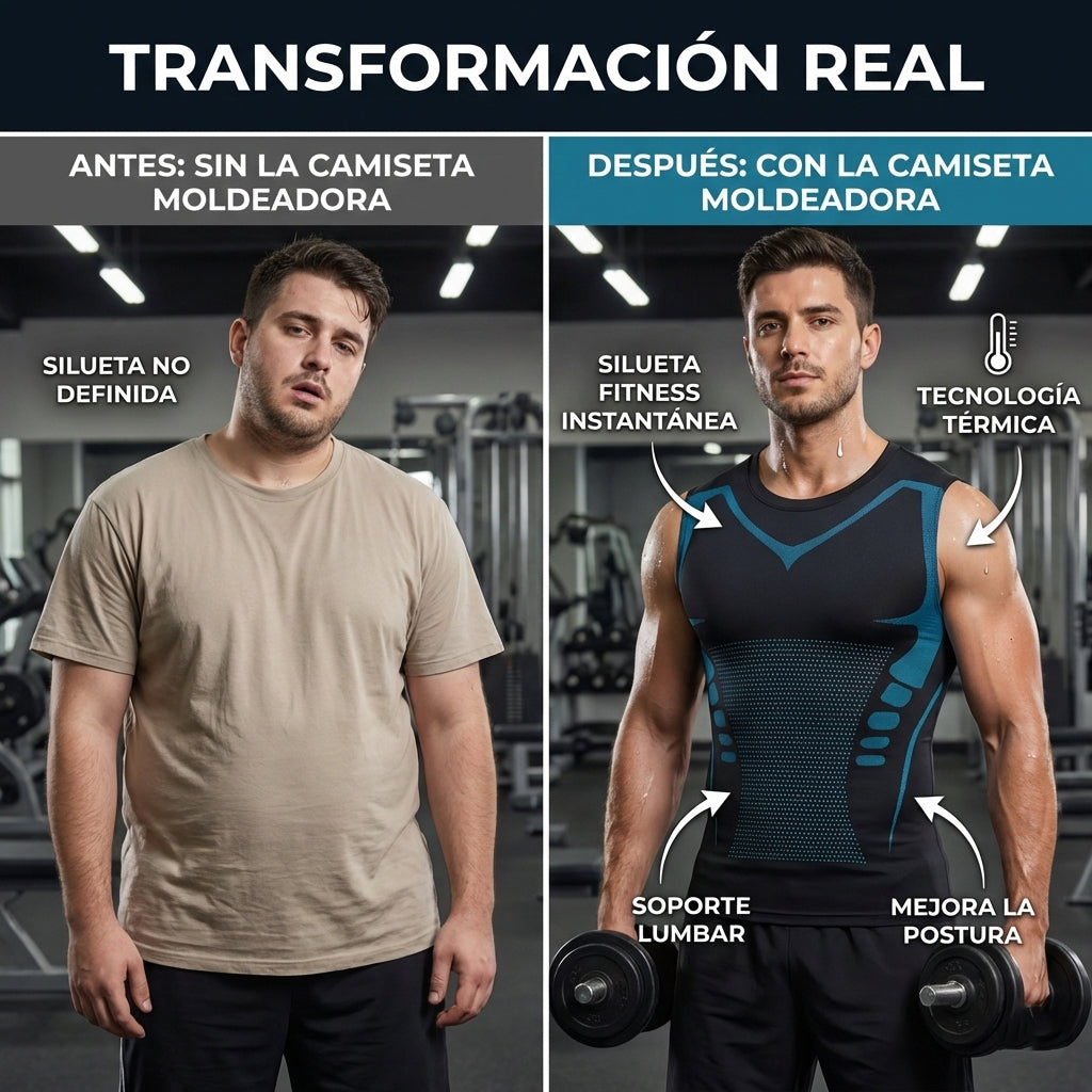 PechoFit™ Pro | CAMISETA MOLDEADORA PARA HOMBRE