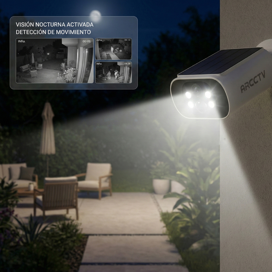 VisionNova™ – Cámara de Seguridad Solar Inalámbrica | Vigilancia continua sin cables ni pagos mensuales