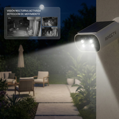 VisionNova™ – Cámara de Seguridad Solar Inalámbrica | Vigilancia continua sin cables ni pagos mensuales