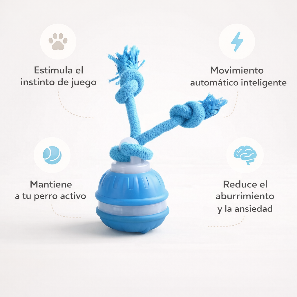 PlayRoll™ | La pelota interactiva que mantiene a tu perro entretenido