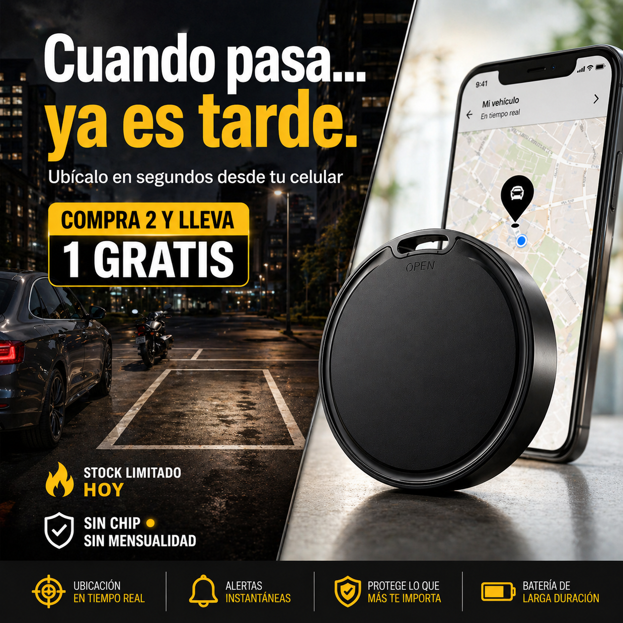 NovaTag™ | Rastreador GPS iOS & Android - Protección Total 24/7