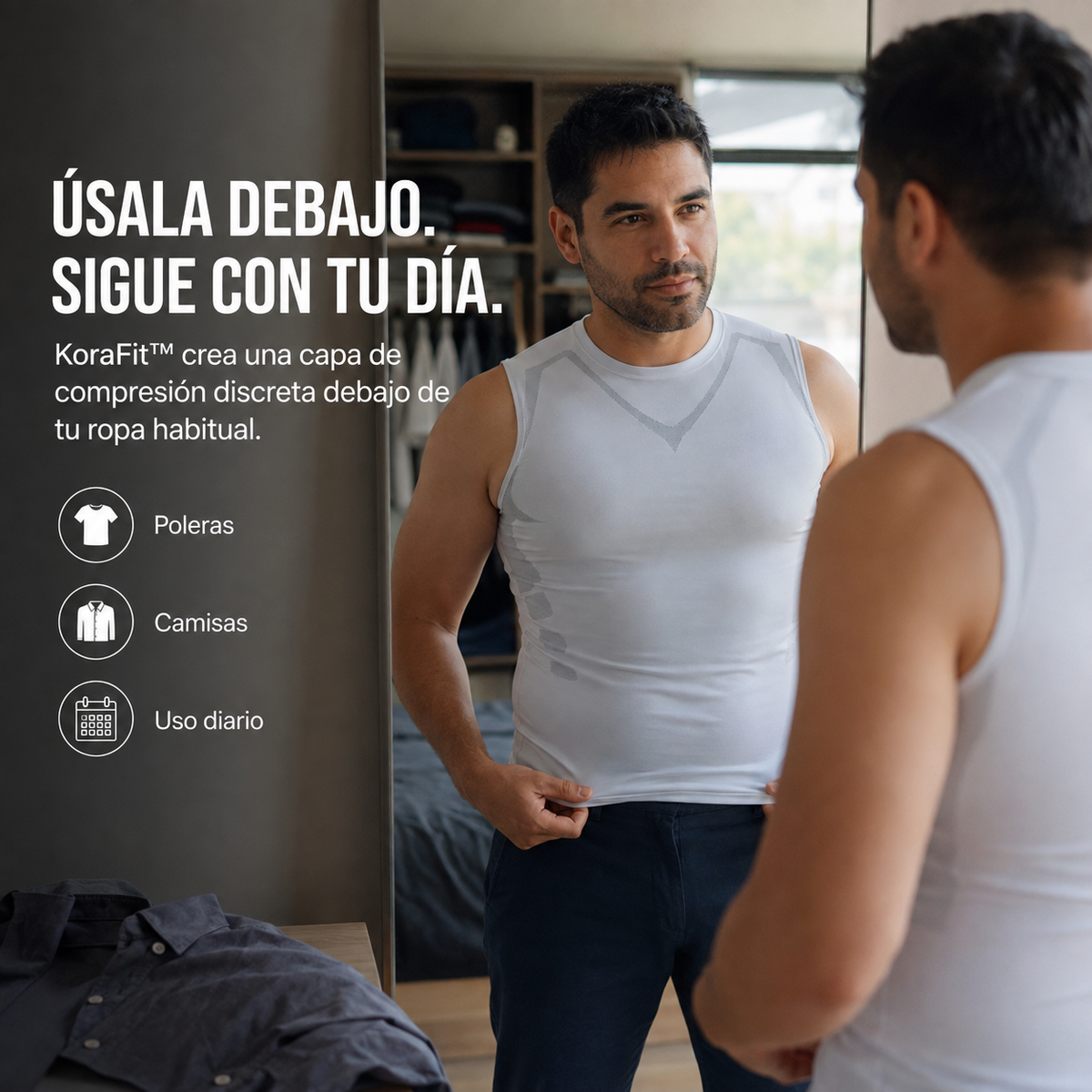 PechoFit™ Pro | CAMISETA MOLDEADORA PARA HOMBRE