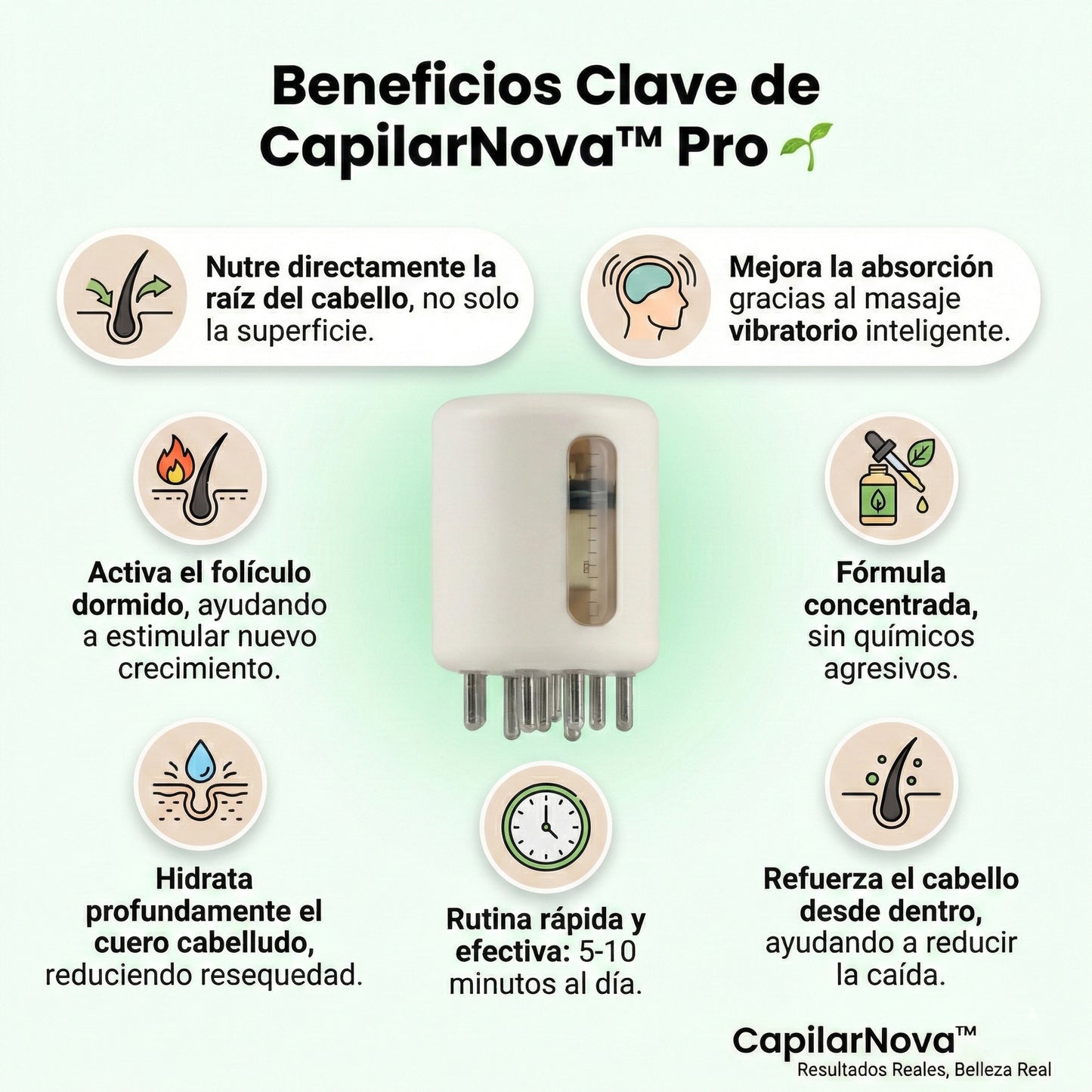 CapilarNova™ Pro | Método Inteligente para Reactivar tu Crecimiento Capilar