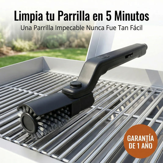 GrillMaster 360™ | Cepillo Portátil para Parrilla con Limpieza 360°