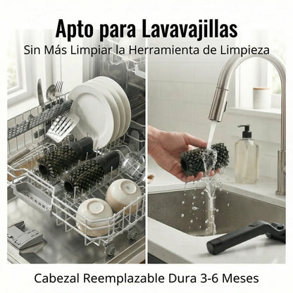 GrillMaster 360™ | Cepillo Portátil para Parrilla con Limpieza 360°