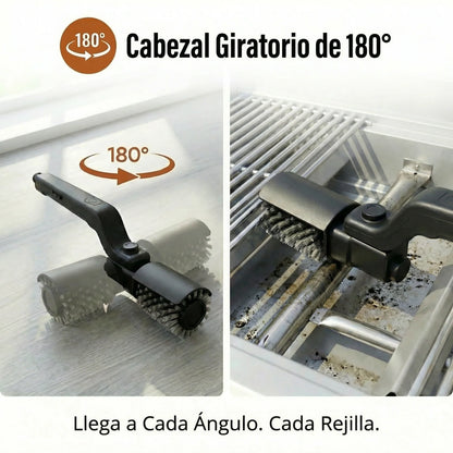 GrillMaster 360™ | Cepillo Portátil para Parrilla con Limpieza 360°