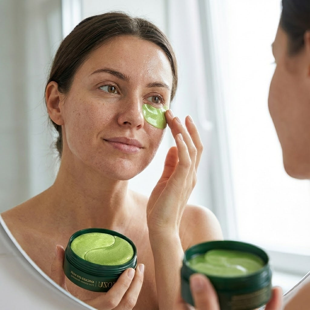 AvoGlow™ – Parches de Aguacate para Ojeras y Arrugas